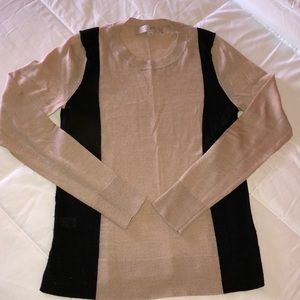 Loft Pink and Black Sweater